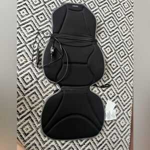 Heated portable car seat